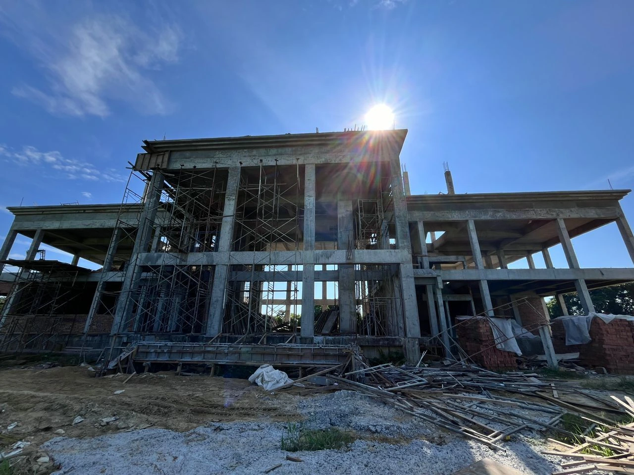 Recent monastery construction view 4