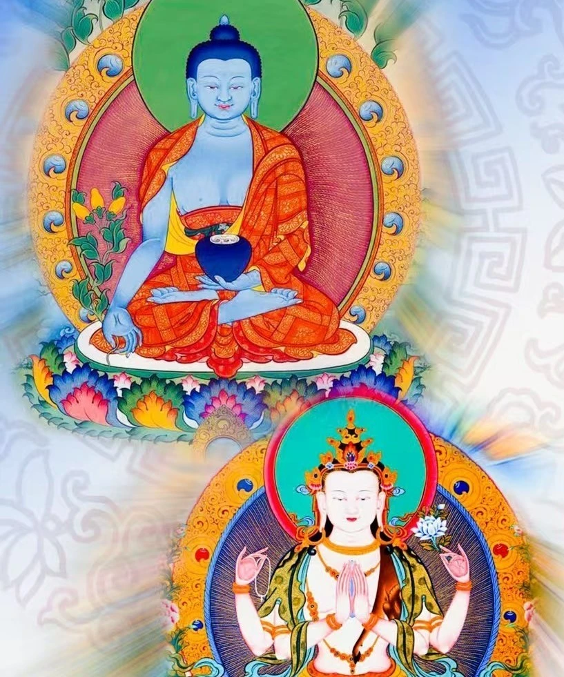 Medicine Buddha and Avalokitesvara practice