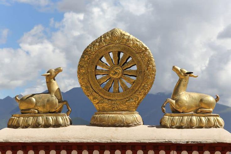 Dharma Wheel and Deer